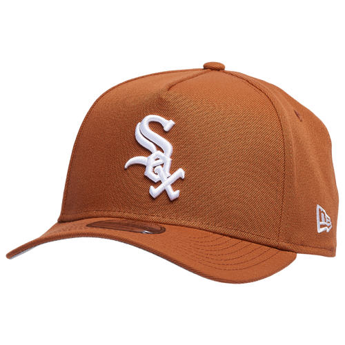 

New Era Mens Chicago White Sox New Era Chicago White Sox 9FORTY A-Frame Cap - Mens Earthy Brown/White Size One Size