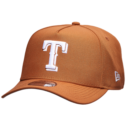 

New Era Mens New Era Texas Rangers 9FORTY A-Frame Cap - Mens Earthy Brown/White Size One Size