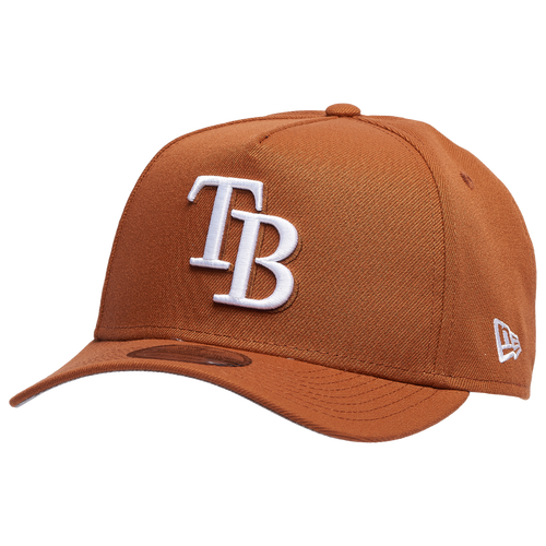 

New Era Mens New Era Tampa Bay Rays 9FORTY A-Frame Cap - Mens Earthy Brown/White Size One Size