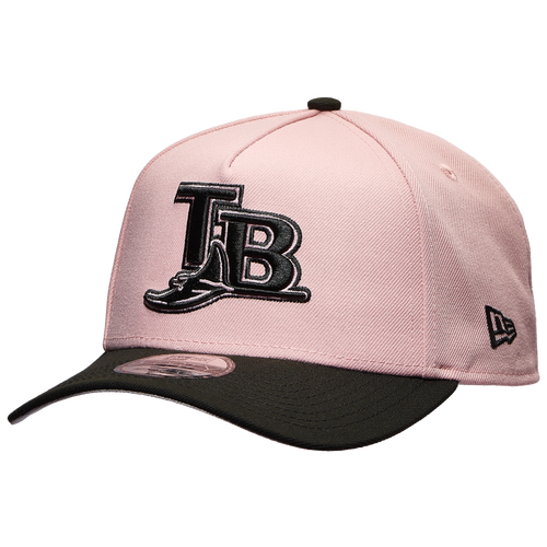 

New Era Mens New Era Tampa Bay Rays 9FORTY A-Frame Cap - Mens Pink Rouge/Black Size One Size