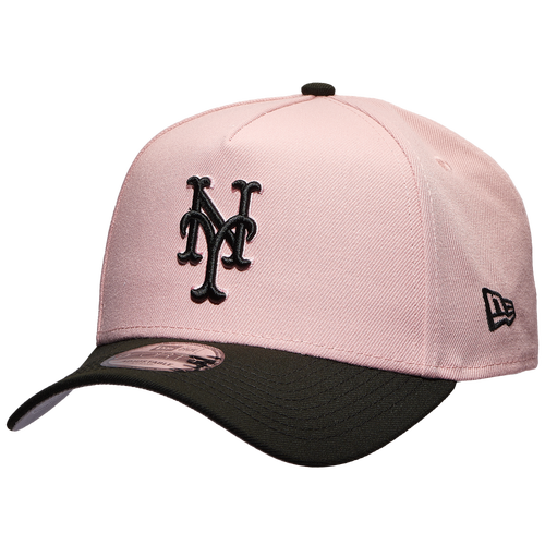 

New Era Mens New Era New York Mets 9FORTY A-Frame Cap - Mens Pink Rouge/Black Size One Size