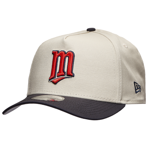 

New Era Mens Minnesota Twins New Era Twins 940 A Frame 1991 Cap - Mens Stone/Navy Size One Size