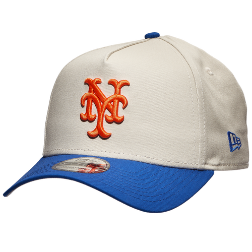 

New Era Mens New York Mets New Era Mets 940 A Frame World Series Adjustable Cap - Mens Stone/Multi Size One Size