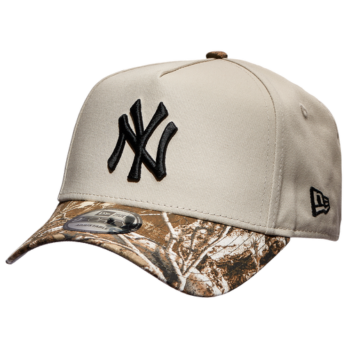 

New Era Mens New York Yankees New Era Yankees 940 A Frame Adjustable Cap - Mens Stone/Real Tree Size One Size