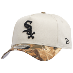 Men's - New Era White Sox 940 A Frame Cap - Stone/Real Tree