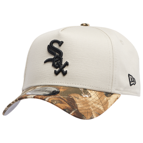 

New Era Mens Chicago White Sox New Era White Sox 940 A Frame Cap - Mens Stone/Real Tree Size One Size