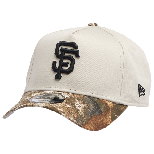 

New Era Mens San Francisco Giants New Era Giants 940 A Frame Adjustable Cap - Mens Stone/Real Tree Size One Size