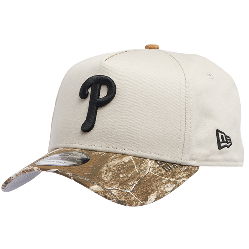 

New Era Mens Philadelphia Phillies New Era Phillies 940 A Frame World Series Cap - Mens Stone/Real Tree Size One Size