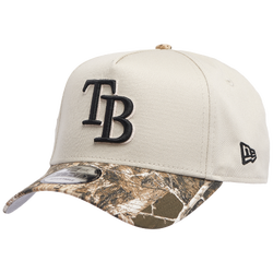 Men's - New Era Rays 940 A Frame World Series Cap - Stone/Real Tree