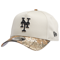 Men's - New Era Mets 940 A Frame Cap - Stone/Real Tree