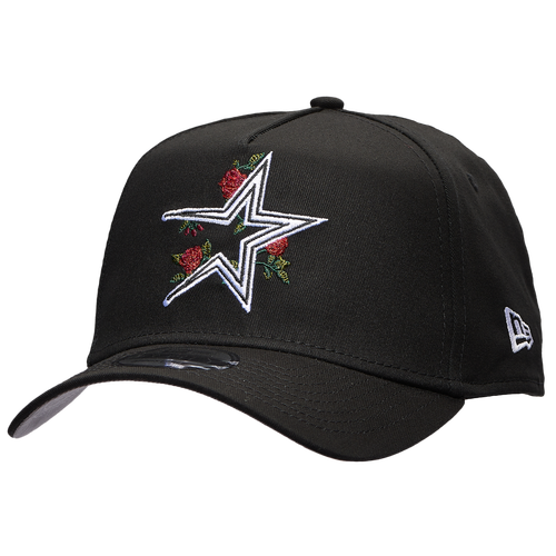 

New Era Mens Houston Astros New Era Astros 940 A Frame Rose Cap - Mens Black/Multi Size One Size