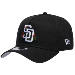 Men's - New Era Padres 940 A Frame Rose Cap - Black/Multi