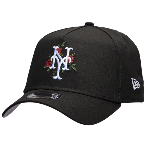 

New Era Mens New York Mets New Era Mets 940 A Frame Rose Cap - Mens Black/Multi Size One Size