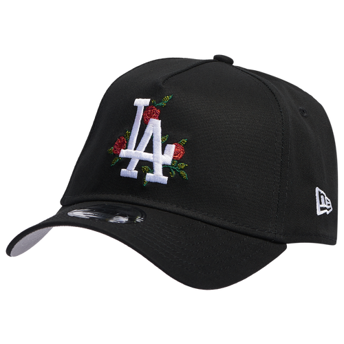 

New Era Mens Los Angeles Dodgers New Era Dodgers 940 A Frame Rose Cap - Mens Black/Multi Size One Size