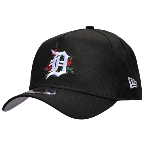 

New Era Mens Detroit Tigers New Era Tigers 940 A Frame Rose Cap - Mens Black/Multi Size One Size