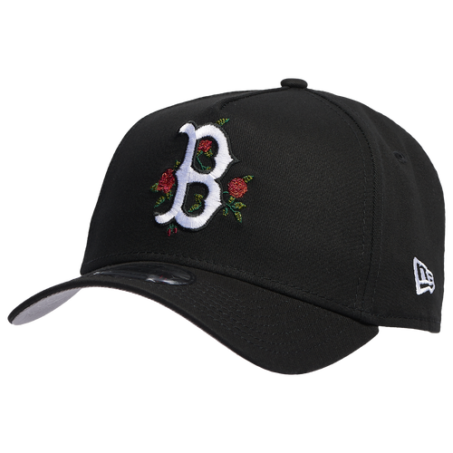 

New Era Mens Boston Red Sox New Era Red Sox 940 A Frame Rose Cap - Mens Black/Multi Size One Size