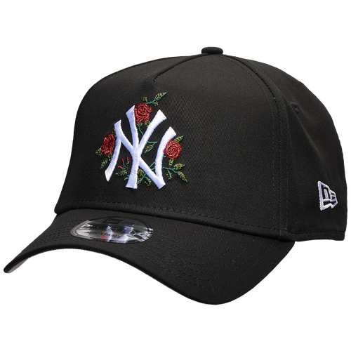 

New Era Mens New York Yankees New Era Yankees 940 A Frame Rose Cap - Mens Black/Multi Size One Size