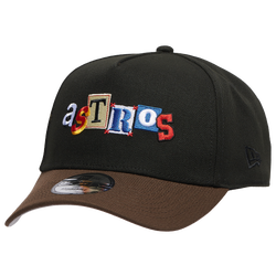 Adult - New Era Astros 940 A Frame DIY Wordmark Cap - Walnut/Black