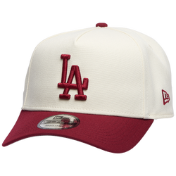 Men's - New Era Dodgers 940 A Frame Cap - Silver/Cardinal