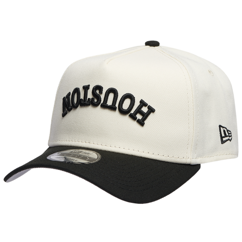 New Era Houston Astros  Astros 9forty A-frame Upside Wordmark Cap In Chrome/black