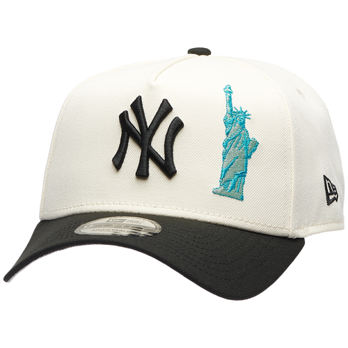New Era Mens New York Yankees Yankees 9FORTY A-Frame Cap - - Silver / Black