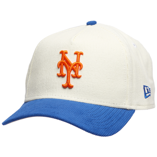 New Era Mens New York Mets Mets 940 A Frame Corduroy Cap - - Chrome / Royal
