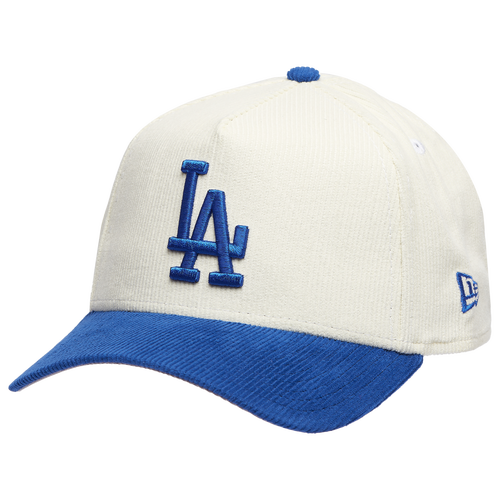 New Era Mens Los Angeles Dodgers Dodgers 940 A Frame Corduroy Cap - - Chrome / Royal