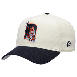 Men's - New Era Tigers 940 A Frame Corduroy Cap - Chrome/Navy