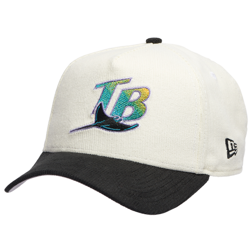 New Era Mens Tampa Bay Rays Rays 940 A Frame Corduroy Cap - - Chrome / Black