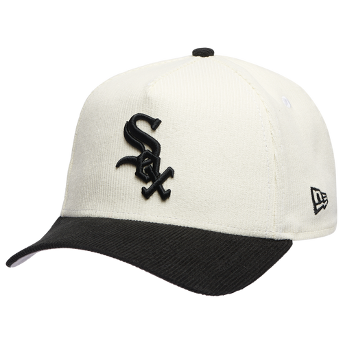 New Era Mens Miami Marlins Marlins 940 A Frame Corduroy Cap - - Chrome / Black