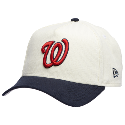 New Era Mens Washington Nationals Nationals 940 A Frame Corduroy Cap - - Navy / Chrome