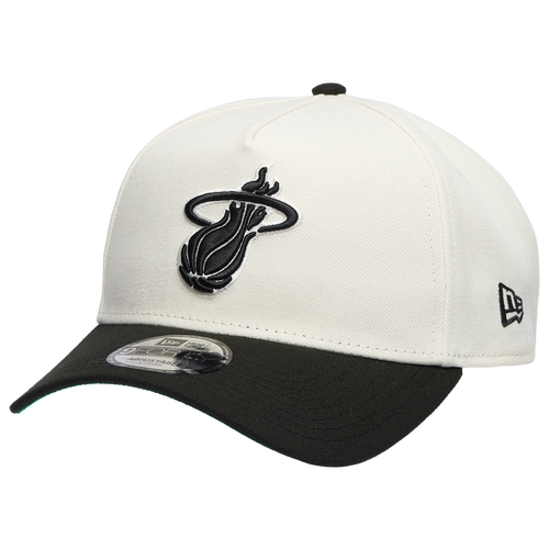New Era Mens Miami Heat  Heat 940 A Frame Cap In Chrome/black