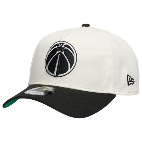 New Era Mens Washington Wizards Wizards Team 9FORTY A-Frame Chrome Cap - - Chrome / Black