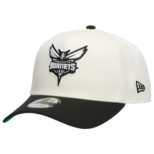 New Era Mens Charlotte Hornets Hornets Team 9FORTY A-Frame Chrome Cap - - Black / Chrome