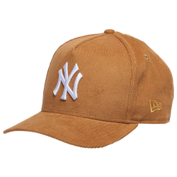 Men's - New Era Yankees 950 A Frame 2000 World Series Curve Cap - Wheat/Cord