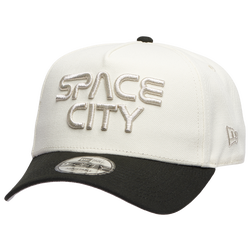 Adult - New Era Astros 940 A Frame Space City Cap - Chrome/Black