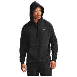 Men's - Under Armour Rival Fleece LC Logo Hoodie - Black/Onyx White