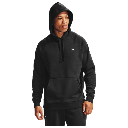 

Under Armour Mens Under Armour Rival Fleece LC Logo Hoodie - Mens Onyx White/Black Size S