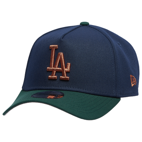 New Era Los Angeles Dodgers  Dodgers 9forty A-frame Cap In Navy/green/bronze