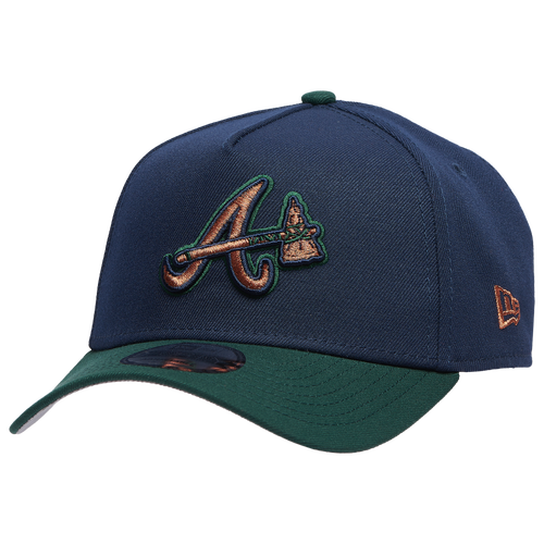 New Era Atlanta Braves  Braves 9forty A-frame Cap In Green/bronze/navy