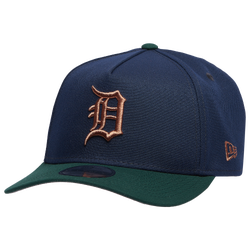 Adult - New Era Tigers 9FORTY A-Frame Cap - Navy/Green/Bronze