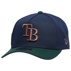 Adult - New Era Rays 9FORTY A-Frame Cap - Navy/Bronze/Green
