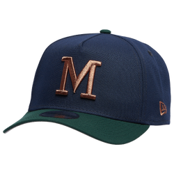 Adult - New Era Brewers 9FORTY A-Frame Cap - Navy/Green/Bronze