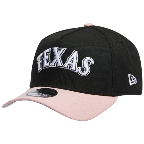 New Era Texas Rangers  Rangers 9forty A-frame Cap In Black/pink