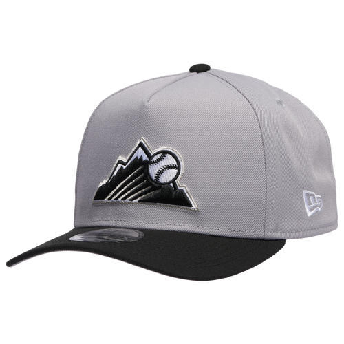 New Era Colorado Rockies  Rockies 9forty A-frame Cap In Silver/black/grey