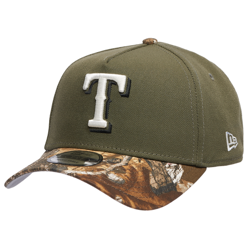 New Era Texas Rangers  Rangers 9forty A-frame Cap In Olive/multi