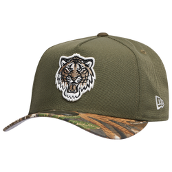 Adult - New Era Tigers 9Forty Olive RealTree A-Frame Cap - Multi/Olive