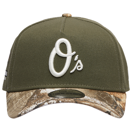 New Era Orioles 9Forty Olive RealTree A-Frame Cap