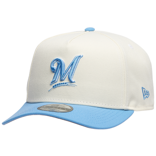 New Era Milwaukee Brewers  Brewers 9forty A-frame Cap In Silver/carolina