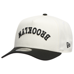 Adult - New Era Nets Two Toned City Upside Wordmark Cap - Chrome/Black